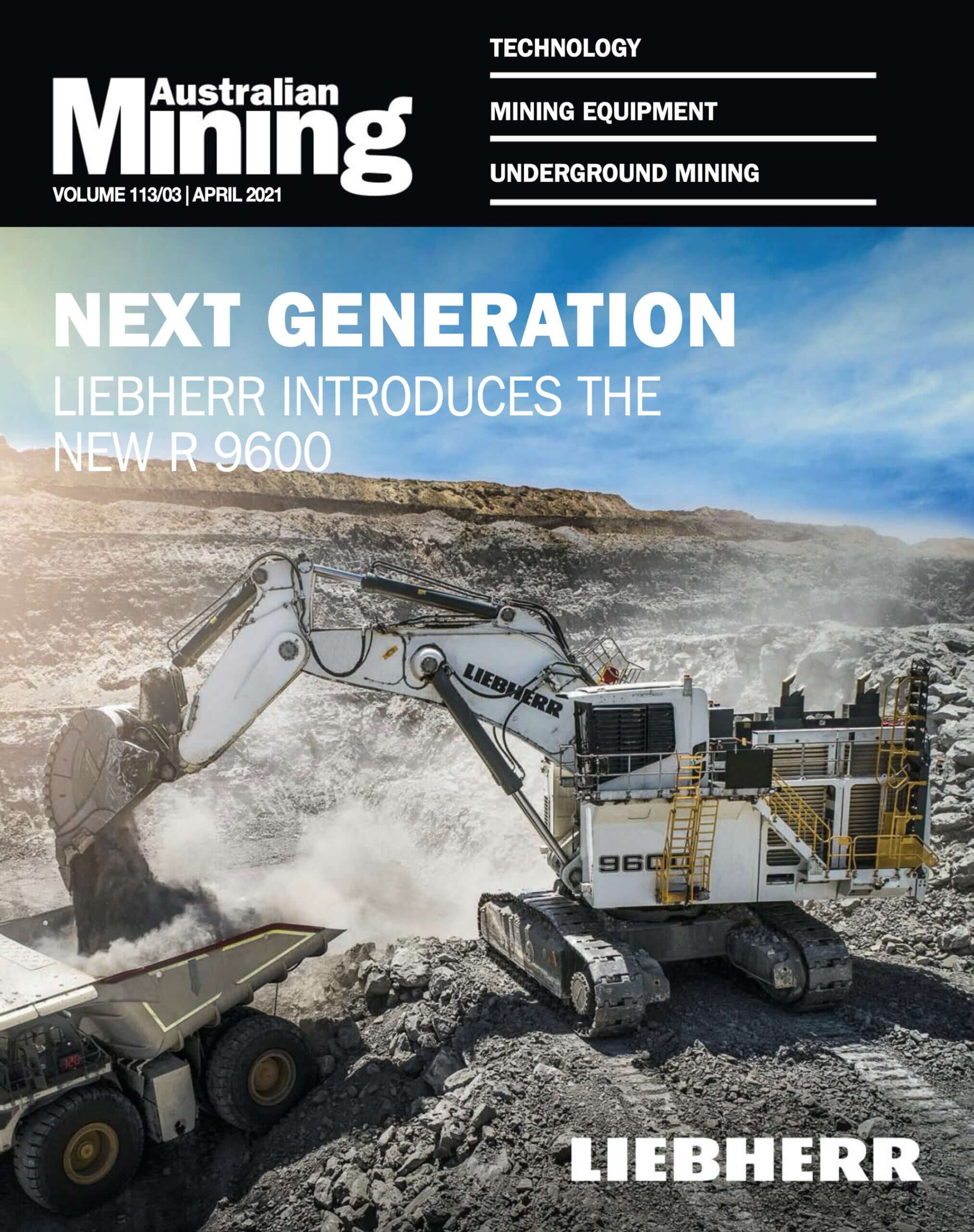 Liebherr R 9600 on Australian Mining Magazine