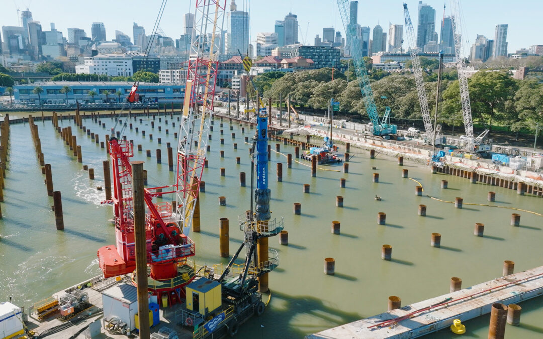 Junttan forming the foundations of the New Sydney Fish Markets